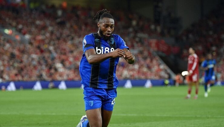 Bournemouth’un Ganalı oyuncusu Semenyo’ya Liverpool’un bir taraftarından ırkçı saldırı
