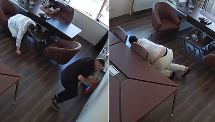 Patron odasına silahlı saldırı! Yere yatarak ölümden kurtuldular