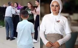 Sınav çıkışı babasının çiçeklerle karşıladığı Çimen, hayallerine kavuştu