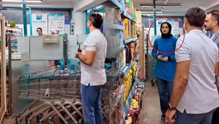 Zincir marketi denetime giden belediye başkanı, personelin cevabı karşısında kalakaldı