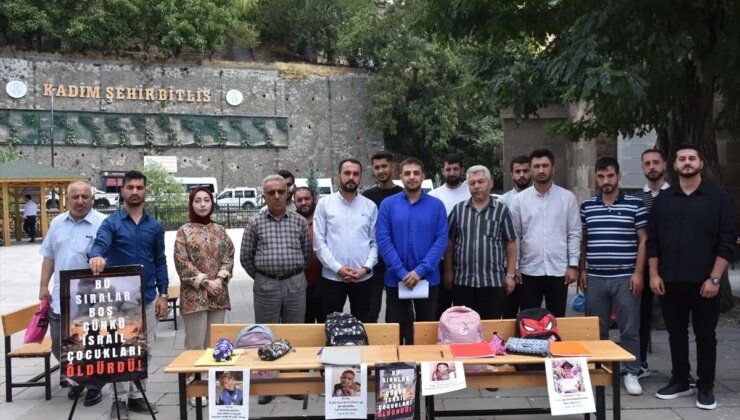 AK Parti Bitlis Gençlik Kolları’ndan Gazze İçin ‘Boş Sıralar’ Etkinliği