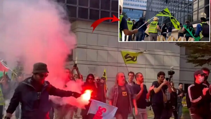 Fransa yanıyor! Sendika üyeleri ekonomi ve maliye bakanlığı binasını bastı