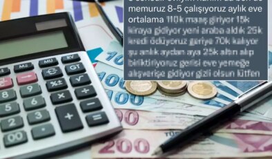 Her ay evine giren parayı paylaşan memurun hesabı tartışma yarattı