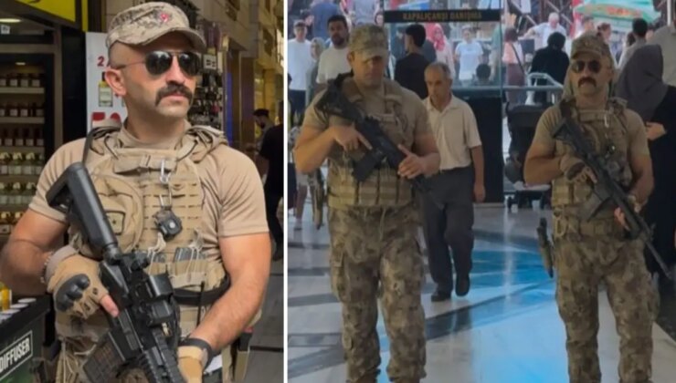 Kapalıçarşı’da dikkat çeken görüntü: Özel harekat ekipleri tam teçhizatla bekledi