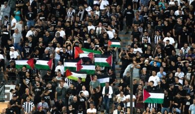PAOK taraftarından Filistin’e destek