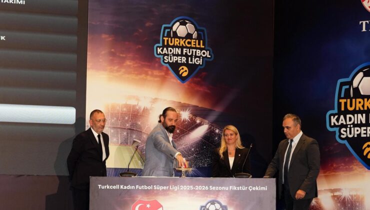 Turkcell Kadın Futbol Süper Ligi’nde 2025-2026 sezonu fikstür çekimi yapıldı