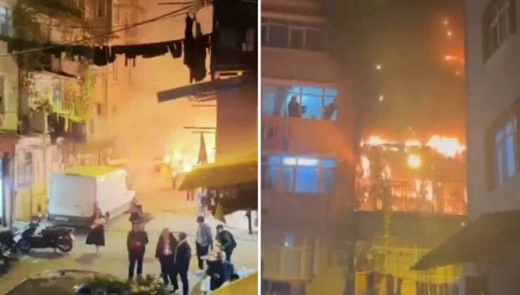 Beyoğlu’nda kız istemede patlatılan havai fişekler evi yaktı: 8 kişi dumandan etkilendi