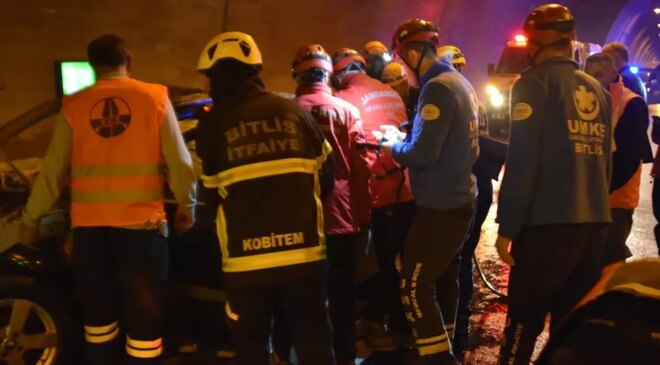 Bitlis’te Trafik Kazası Tatbikatı Gerçekleştirildi