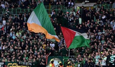 Celtic taraftarları İsrail’i protesto etti