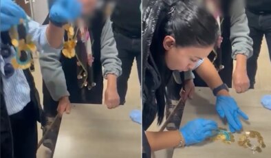 Dilencinin üzerinden çil çil altın çıktı! Zabıta say say bitiremedi