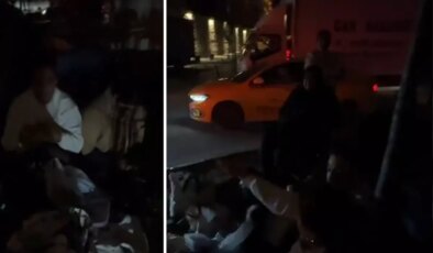 Ne soğuk havaya ne de yağmura aldırdılar, hediye çanta için günler öncesinden kamp kurdular