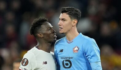 Roma-Lille maçında Berke Özer üst üste 3 penaltı çıkardı!