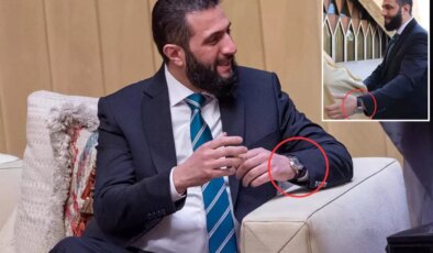 Suriye lideri Şara’nın koluna taktığı saatin fiyatı dudak uçuklattı