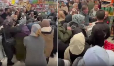 Televizyonlar bin liraya satışa sunuldu, market savaş alanına döndü