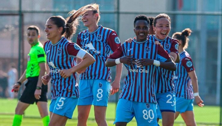 Trabzonspor Turkcell Kadın Futbol Süper Ligi’nde Beşiktaş’ı 2-1 mağlup etti!