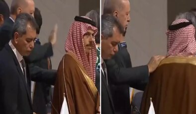 Cumhurbaşkanı Erdoğan, G20 Zirvesi’nde Suudi Prens’i omzuna vurarak selamladı