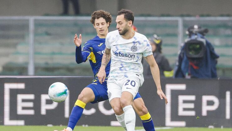 Inter’de Hakan Çalhanoğlu Verona maçının oyuncusu oldu!