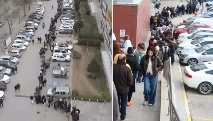 2 üründe indirim haberini alan oraya koştu! 9 saat boyunca kuyrukta beklediler