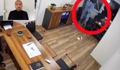 Alçıpanın üzerine basınca zemin çöktü, alt kata düştü