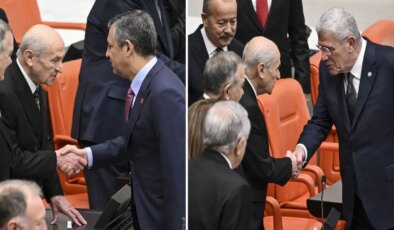 Bahçeli ile muhalefet liderleri arasında Meclis’te dikkat çeken temas