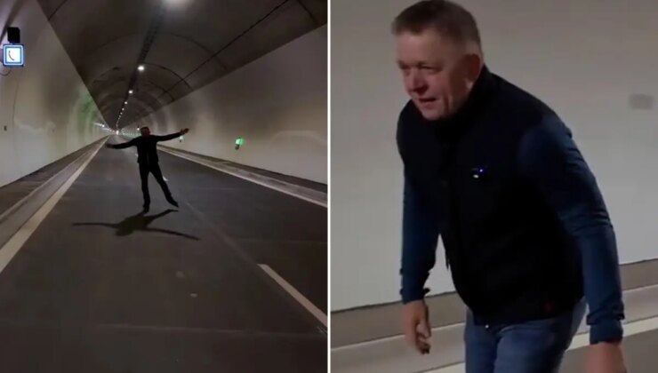 Başbakanın ülkenin en uzun tünelinin açılışından önce yaptığına bakın