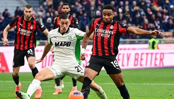 Milan, Sassuolo’ya evinde puan kaybetti!