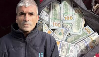 Temizlik yaparken ağacın dibinde içi dolar dolu paket buldu