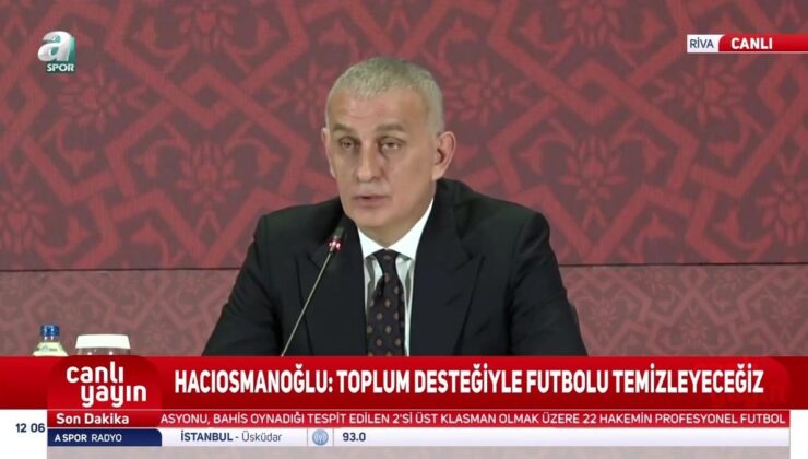 TFF Başkanı Hacıosmanoğlu’ndan Başkan Erdoğan’a teşekkür!
