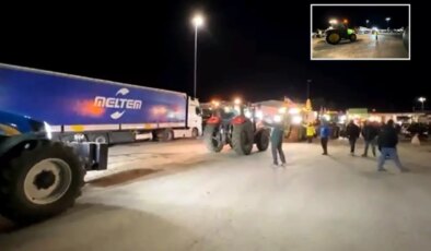 Yunanistan’da çiftçiler eylemde, İpsala Sınır Kapısı kapandı