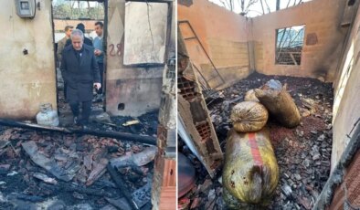 Bir yıllık emek dakikalar içinde yandı, 3 ton fındık kül oldu