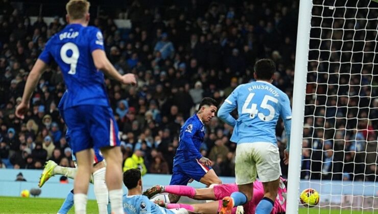 Manchester City ile Chelsea, derbide berabere kaldı!