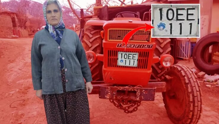 Traktörünün plakası başına bela oldu! Ceza üstüne ceza yağıyor