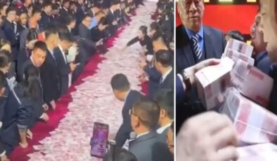 26 milyon doları masaya serdi, işçilerine "Taşıyabildiğiniz kadar alın" dedi