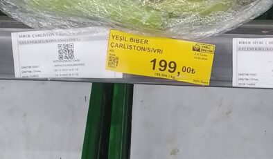 Bakanlıktan biberi fahiş fiyattan satan markete 1,8 milyon lira ceza
