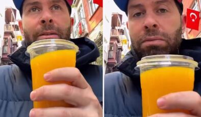 Bir bardak portakal suyuna, servet ödedi