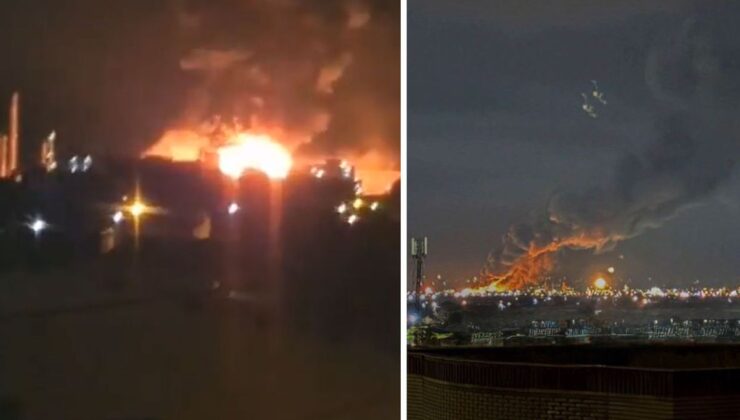 İsrail ateşle oynuyor! Dev petrokimya tesisine bomba yağdırdılar