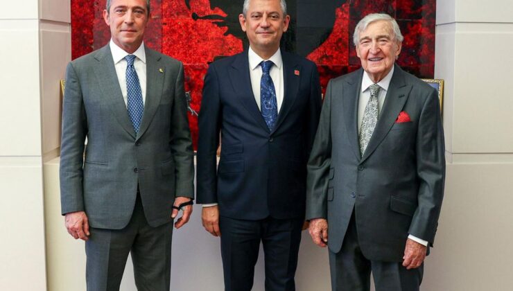 Ali Koç ve Rahmi Koç, CHP lideri Özgür Özel’i ziyaret etti