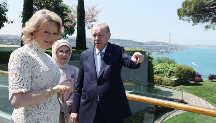 Cumhurbaşkanı Erdoğan, Belçika Kraliçesi’ni kabul etti