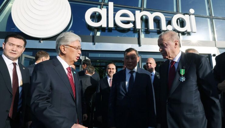 Erdoğan ve Tokayev, Alem.AI Yapay Zeka Merkezi’ni ziyaret etti