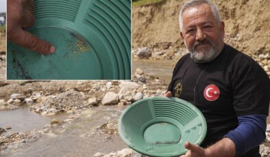 İlçeye gelip gram gram altın arıyorlar! Günde 5 gram bulan var