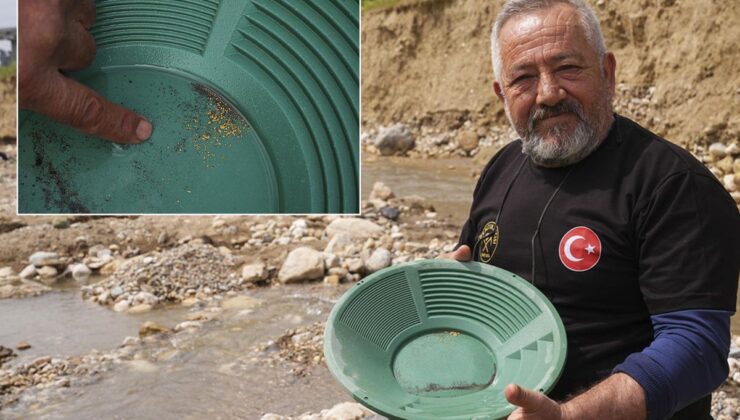 İlçeye gelip gram gram altın arıyorlar! Günde 5 gram bulan var
